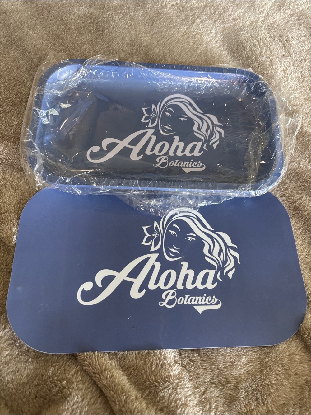 Blue Decorative Tray Set